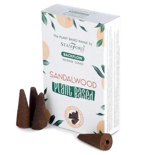 Plant Based Backflow Incense Cones - Sandalwood - Luna Panther