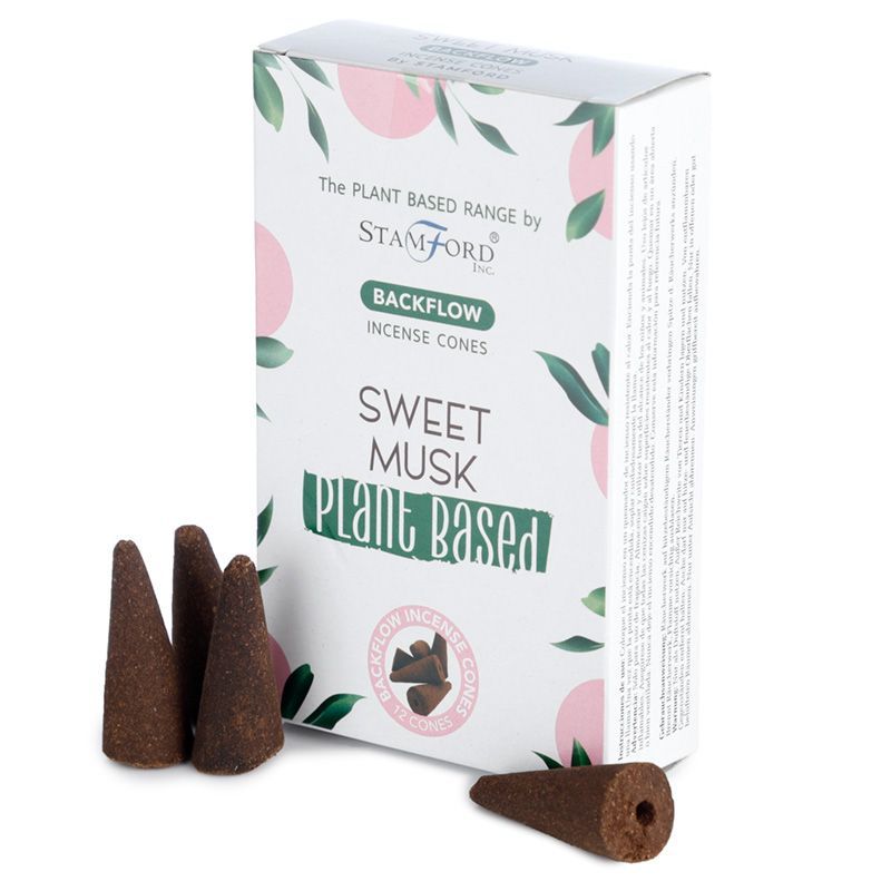 Plant Based Backflow Incense Cones - Sweet Musk - Luna Panther