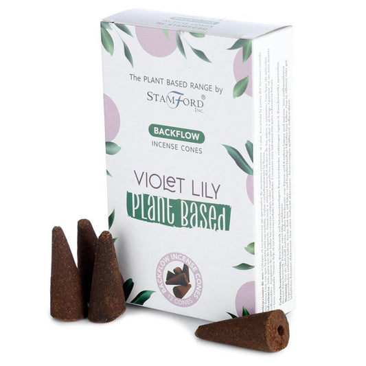 Plant Based Backflow Incense Cones - Violet Lilly - Luna Panther