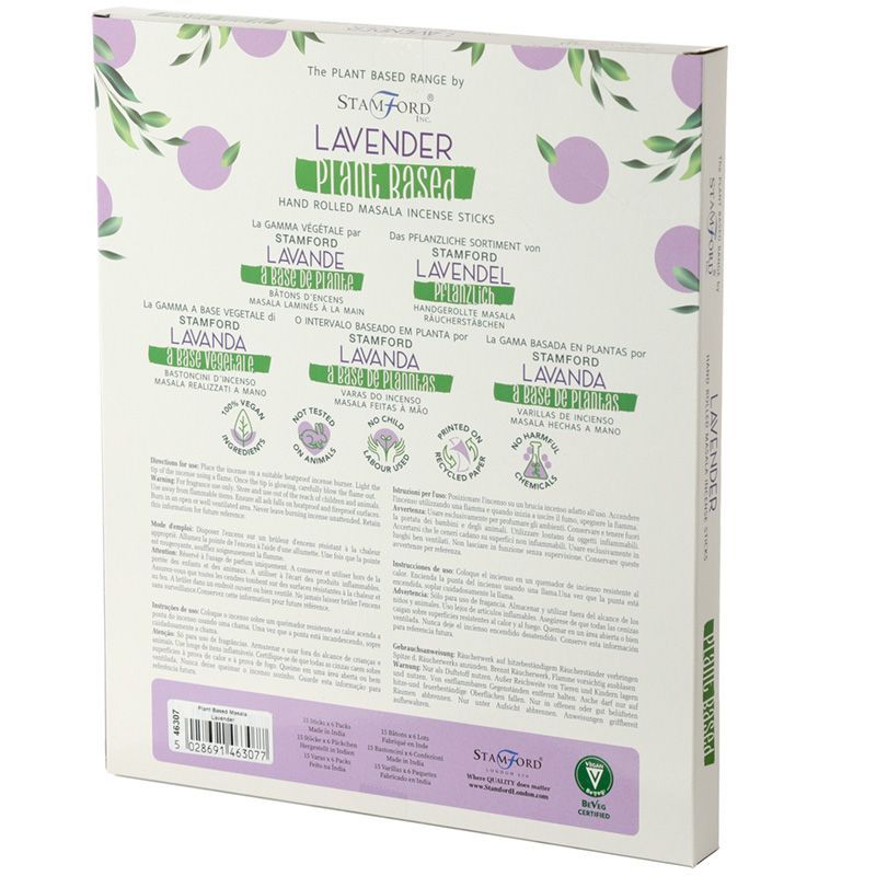 Plant Based Masala Incense Sticks - Lavender - Luna Panther