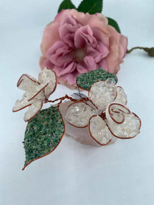 Polished Polished Gemstone Art Double Rose *** featuring natural patterning and unique variations - Luna Panther