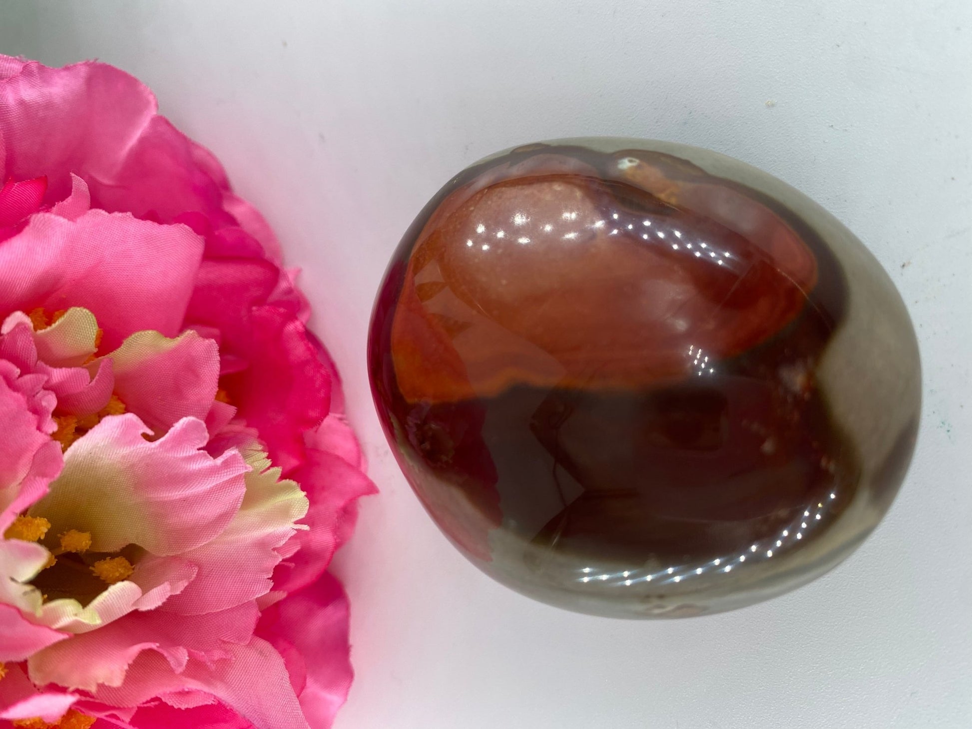 Polished Polished Polychrome Jasper Gallet 101 grams featuring earthy patterns and matte-gloss finish - Luna Panther