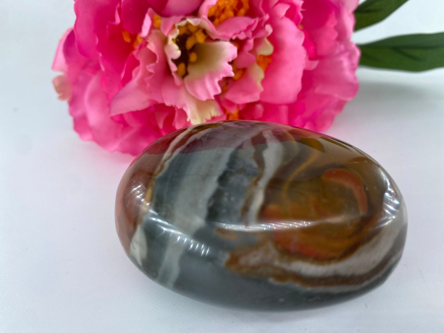 Polished Polished Polychrome Jasper Gallet 142 grams featuring earthy patterns and matte-gloss finish - Luna Panther