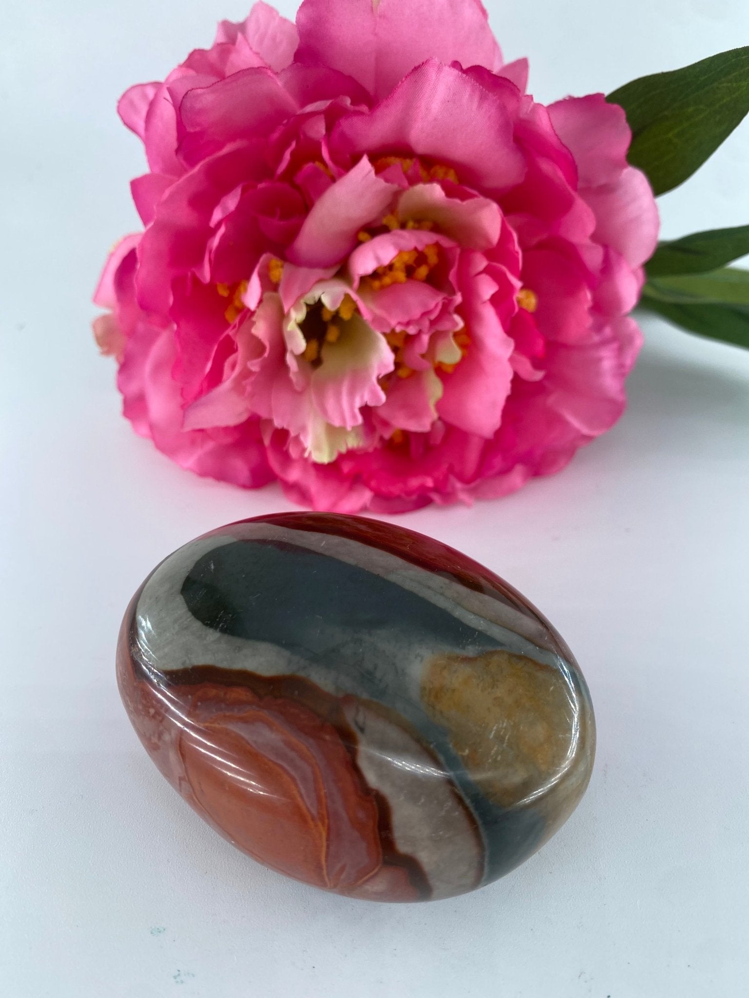 Polished Polished Polychrome Jasper Gallet 183 grams featuring earthy patterns and matte-gloss finish - Luna Panther