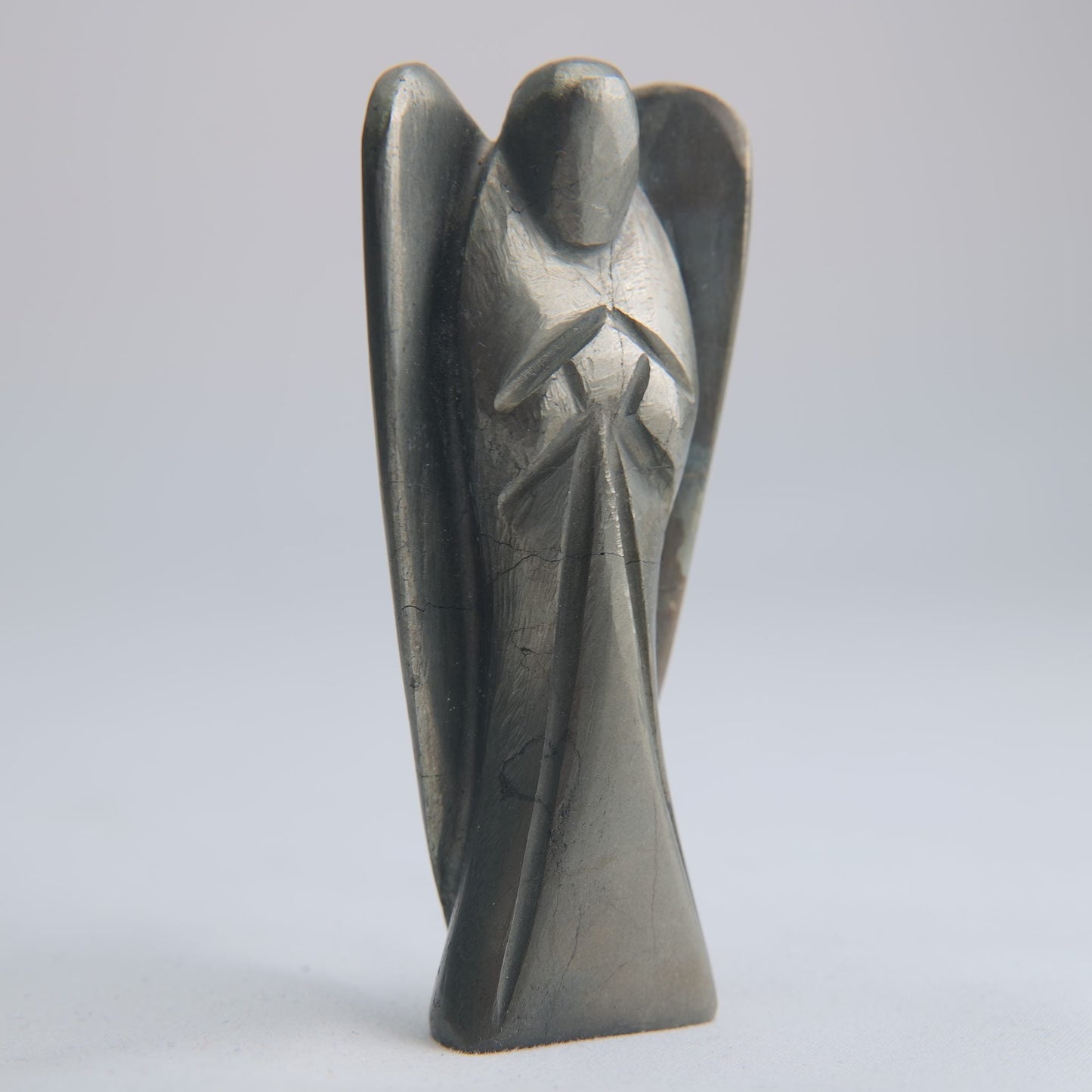 Polished Pyrite Angel 118g 80mm - Luna Panther