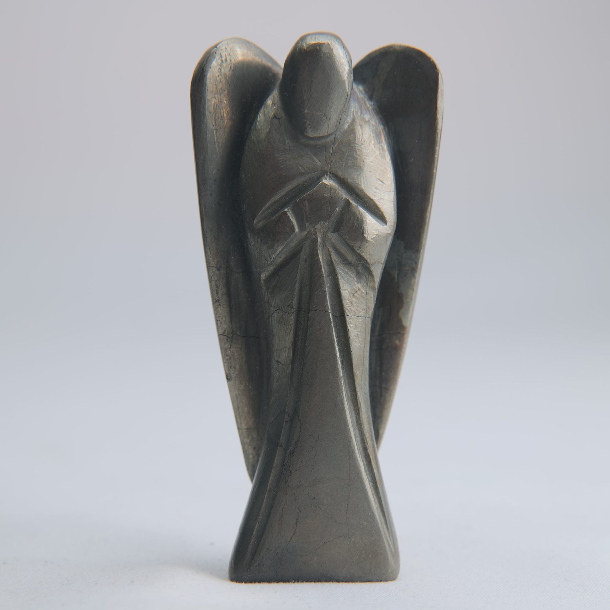 Polished Pyrite Angel 118g 80mm - Luna Panther