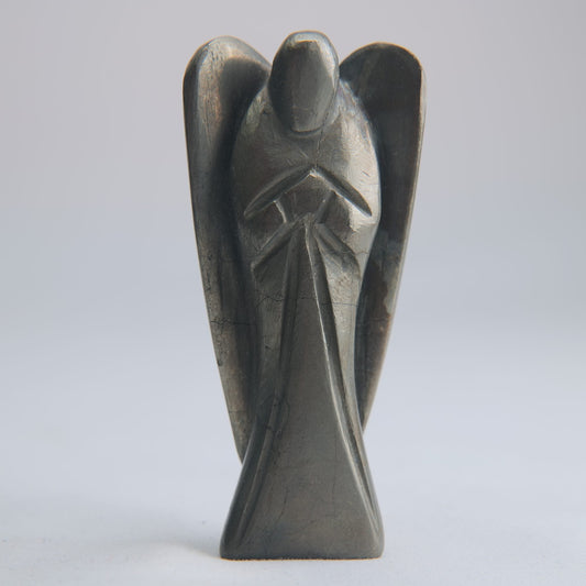 Polished Pyrite Angel 118g 80mm - Luna Panther
