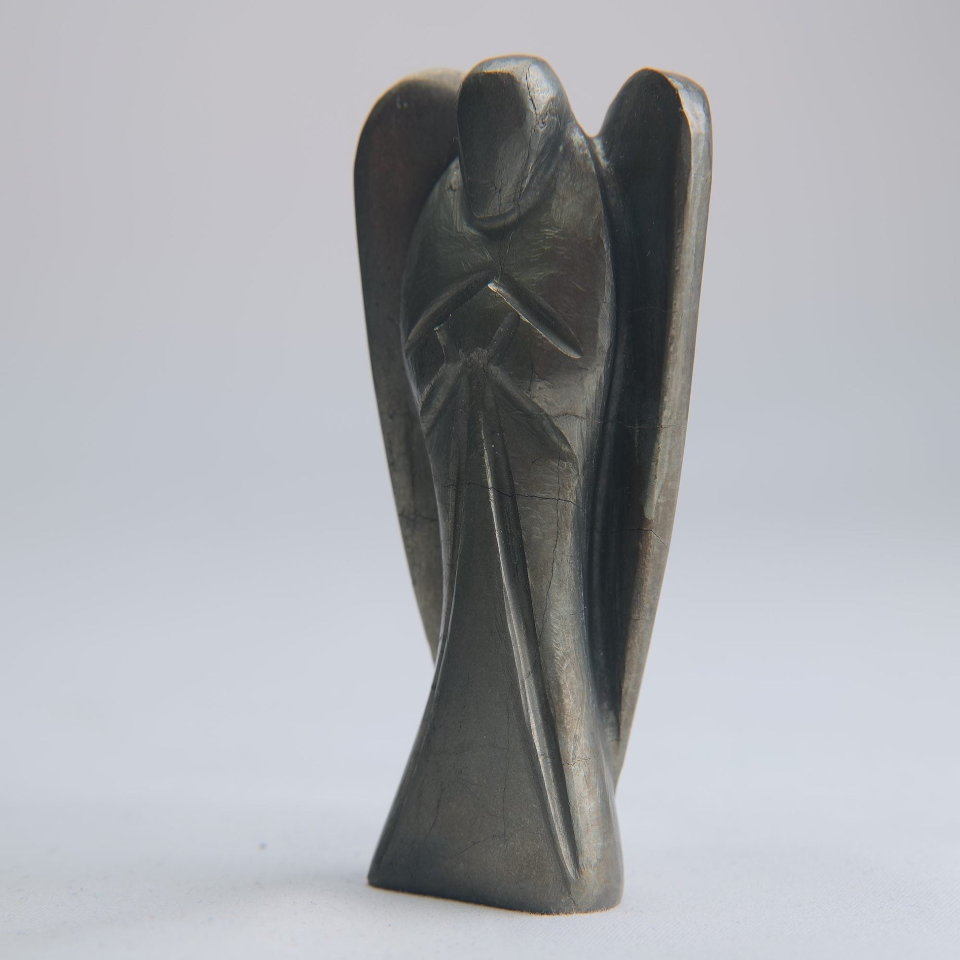 Polished Pyrite Angel 118g 80mm - Luna Panther