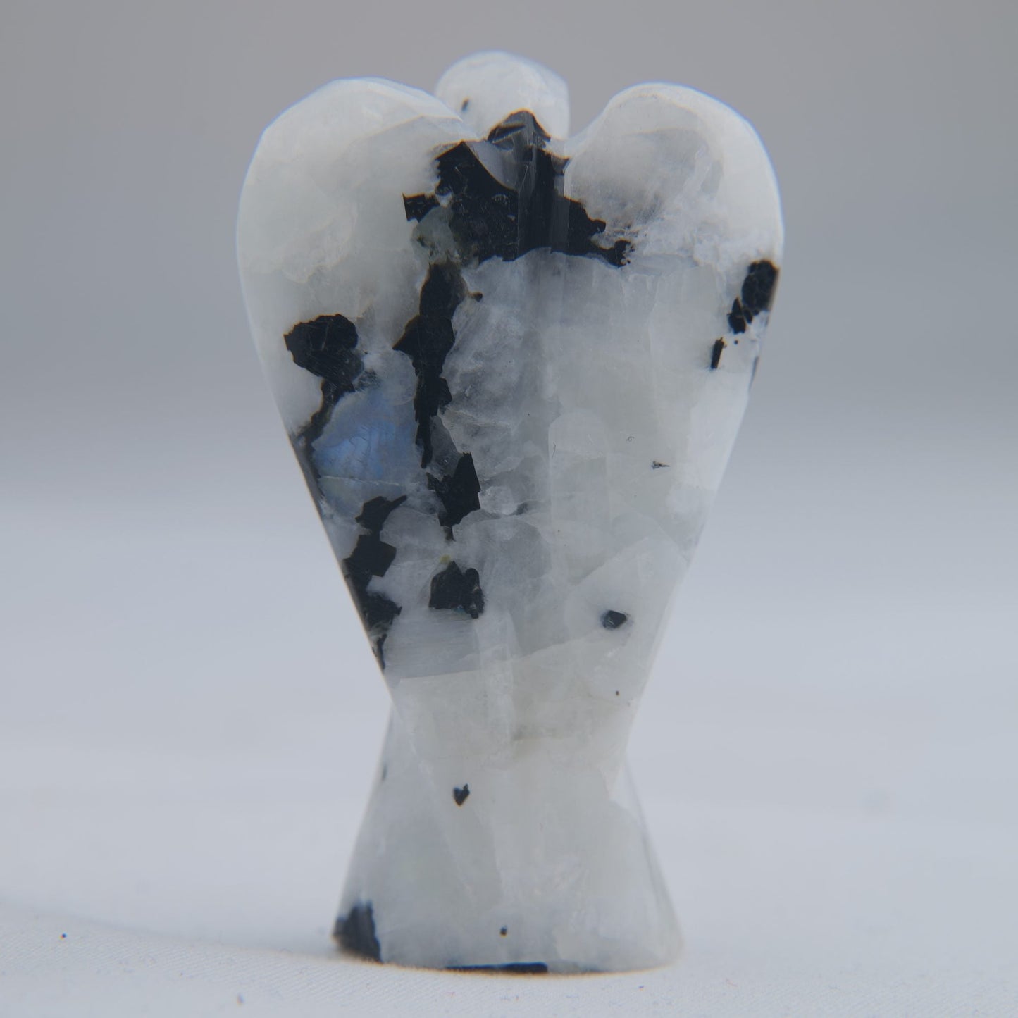 Polished Rainbow Moonstone Angel 30g 50mm - Luna Panther