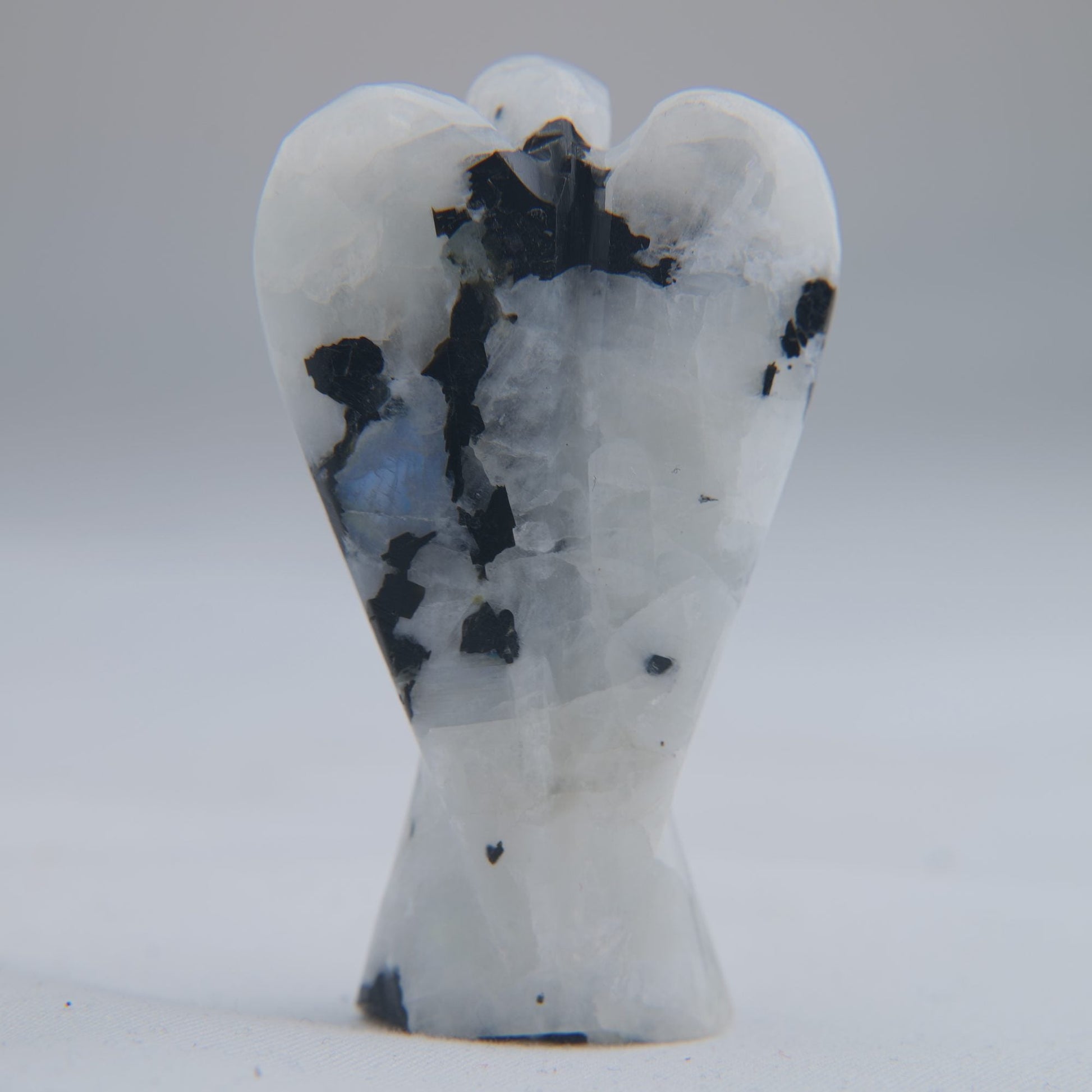 Polished Rainbow Moonstone Angel 30g 50mm - Luna Panther