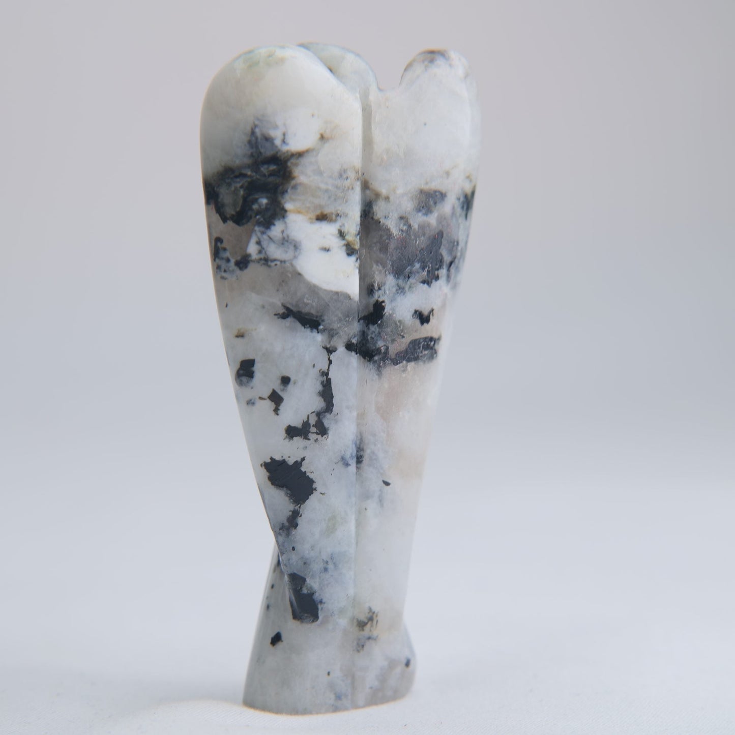 Polished Rainbow Moonstone Angel 68g 84mm - Luna Panther