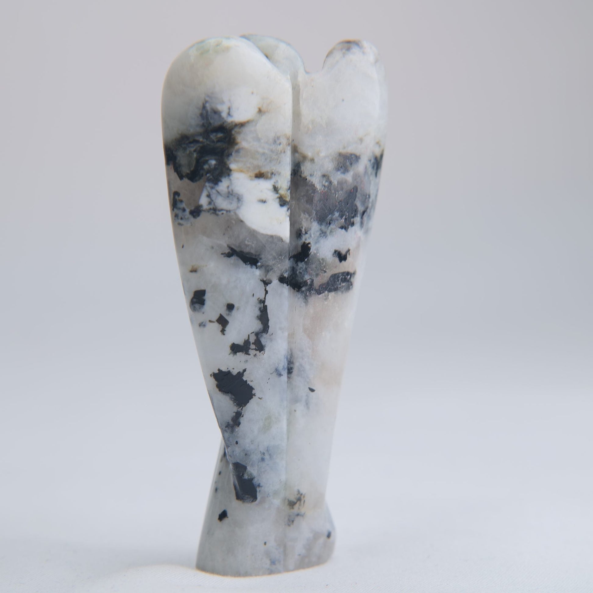 Polished Rainbow Moonstone Angel 68g 84mm - Luna Panther