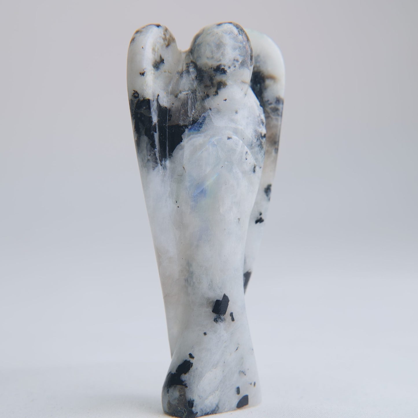 Polished Rainbow Moonstone Angel 68g 84mm - Luna Panther