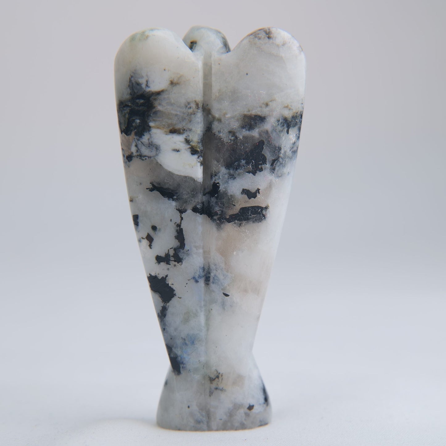 Polished Rainbow Moonstone Angel 68g 84mm - Luna Panther
