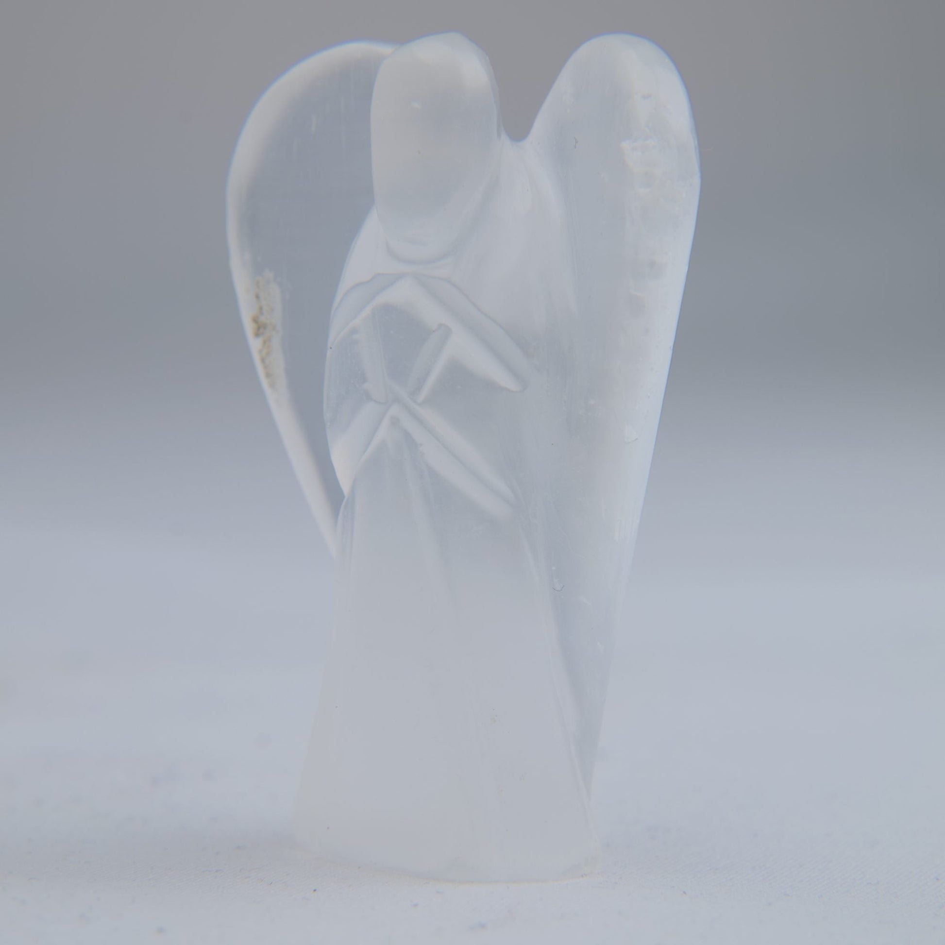 Polished Selenite Angel 36g 60mm - Luna Panther