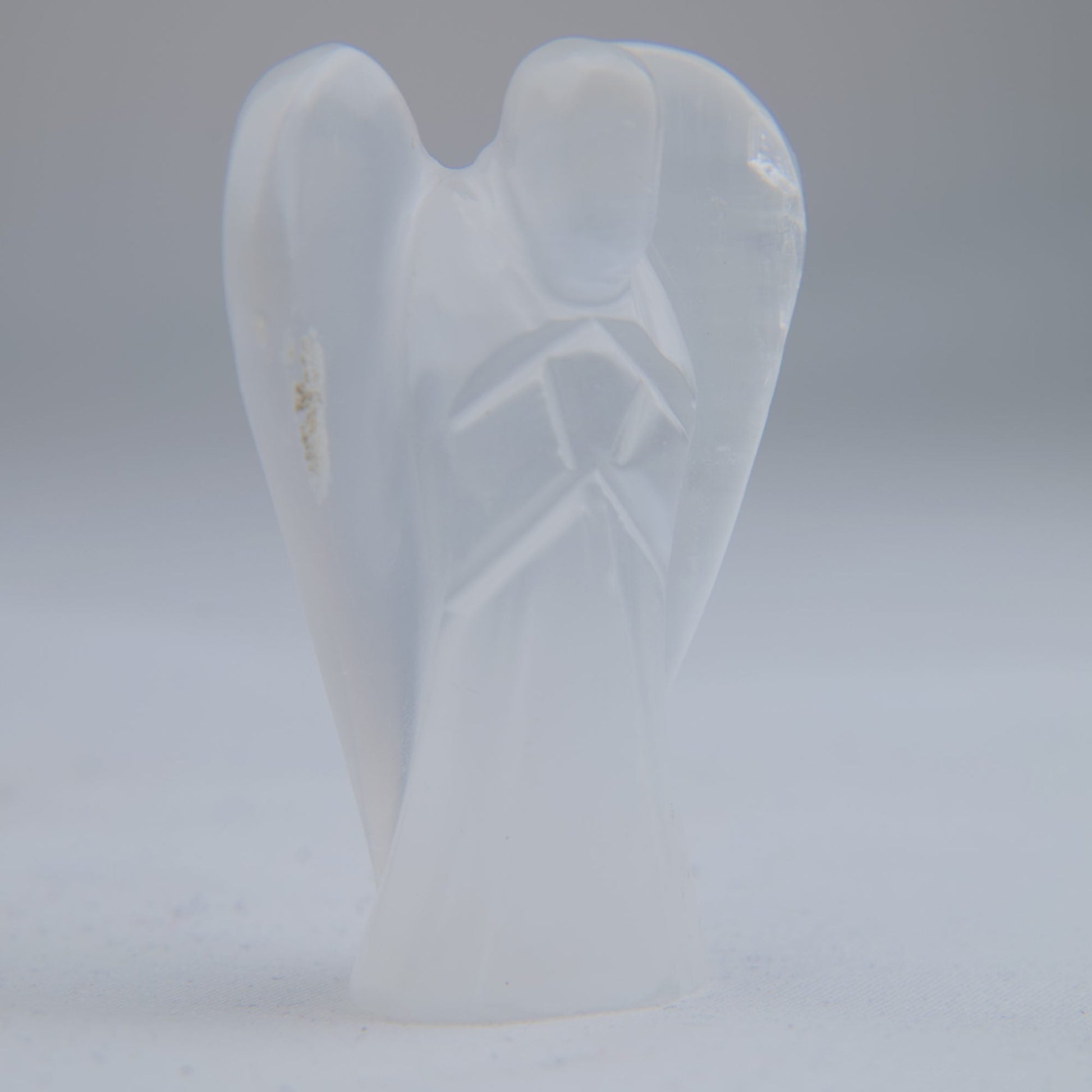 Polished Selenite Angel 36g 60mm - Luna Panther