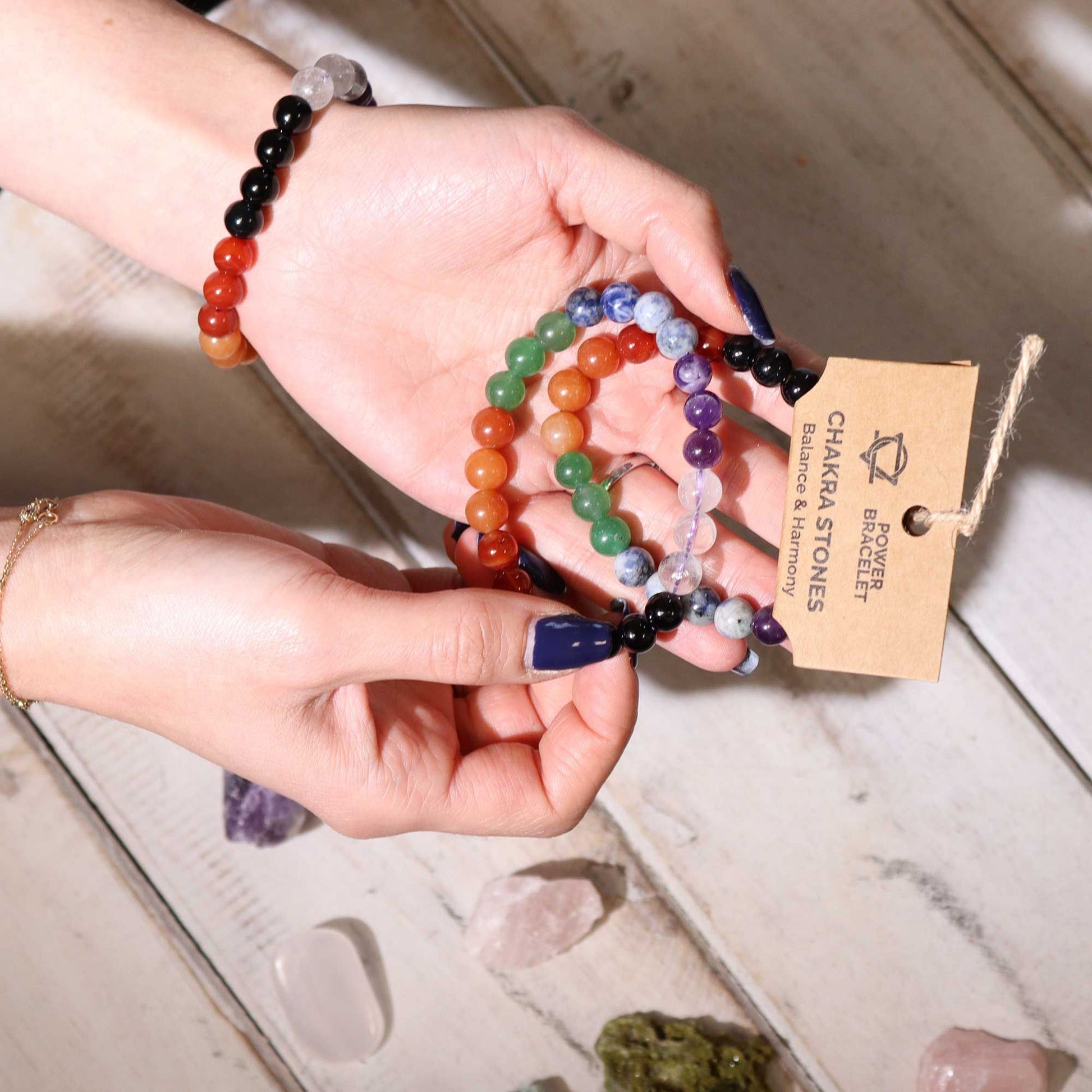 Power Bracelet - Chakra Stones - Luna Panther