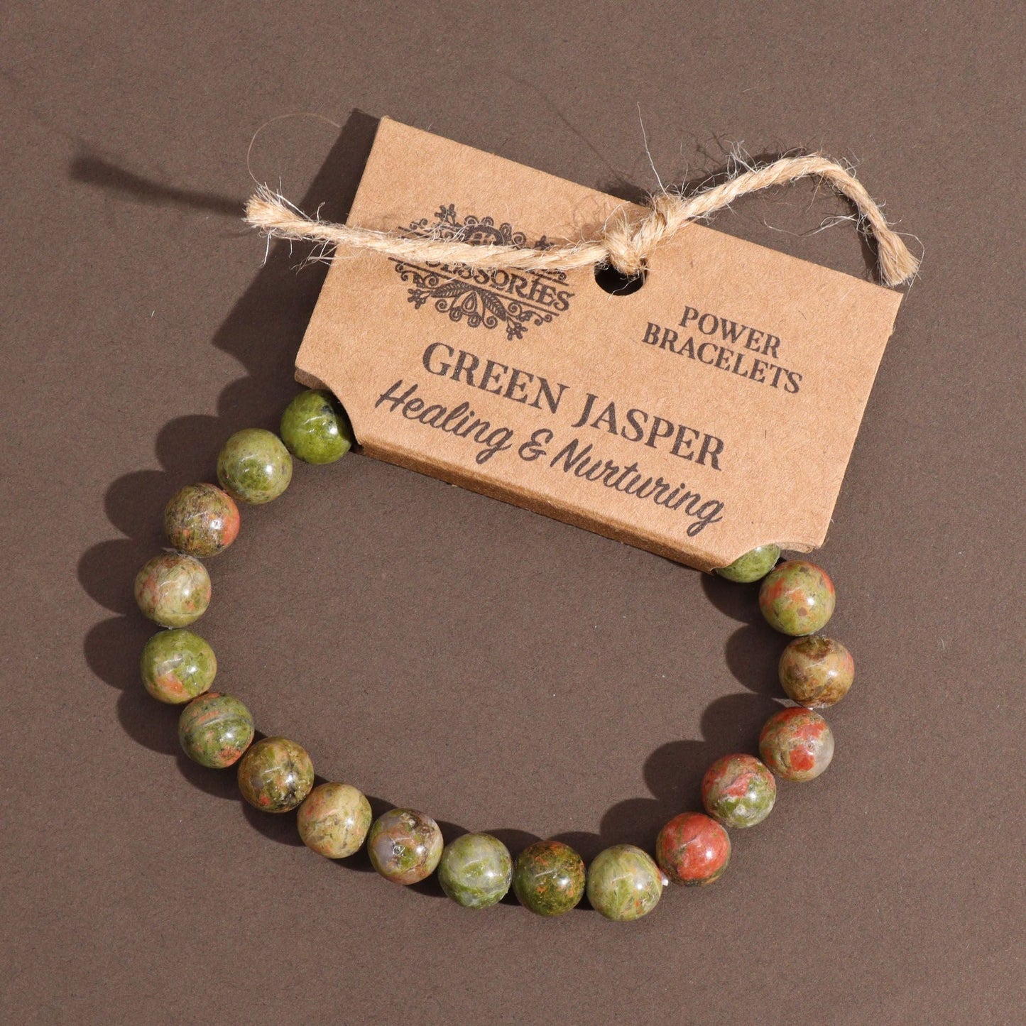 Power Bracelet - Green Jasper - Luna Panther