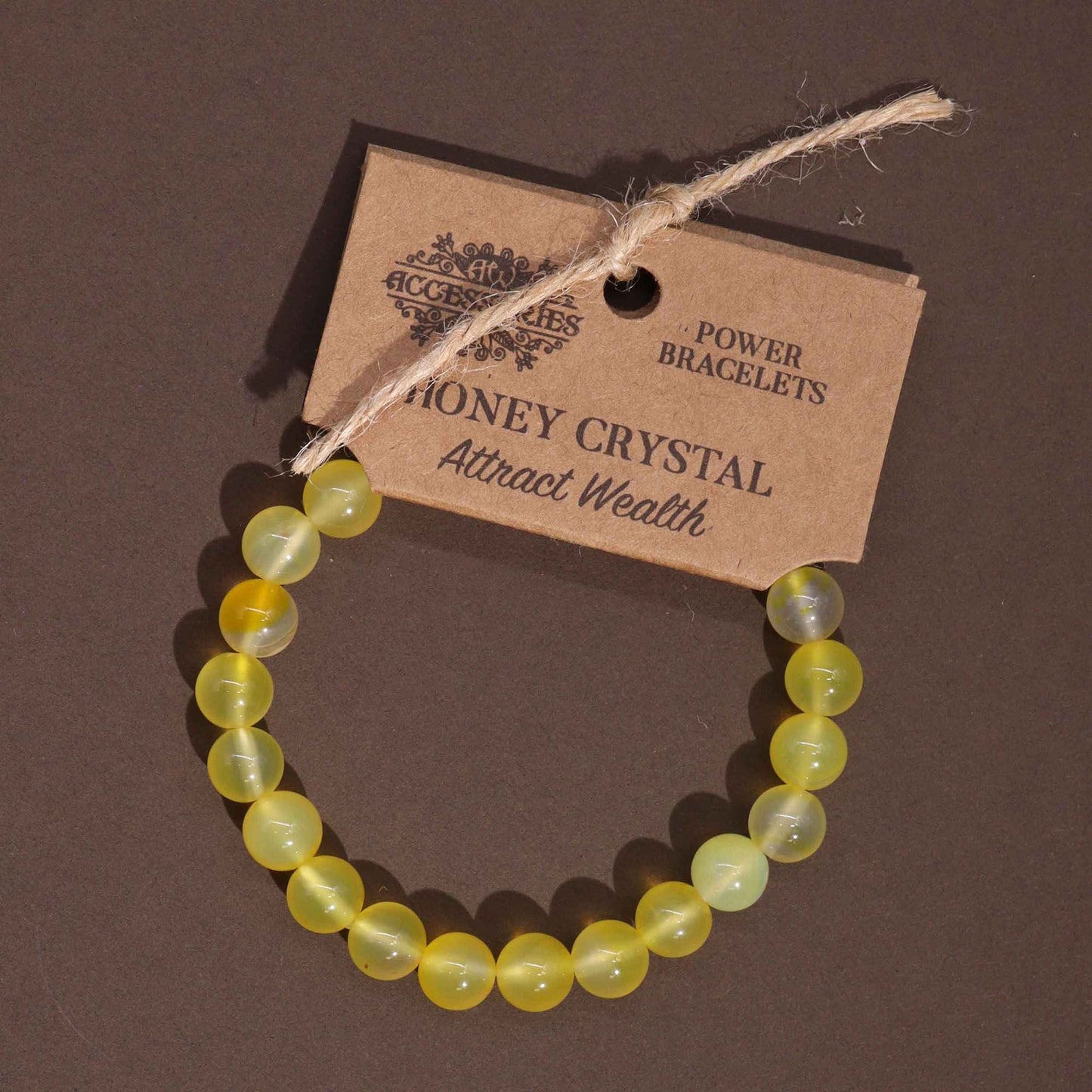Power Bracelet - Honey Crystal - Luna Panther
