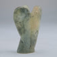 Prehnite with Black Tourmaline Angel Carving 35g 50mm - Luna Panther