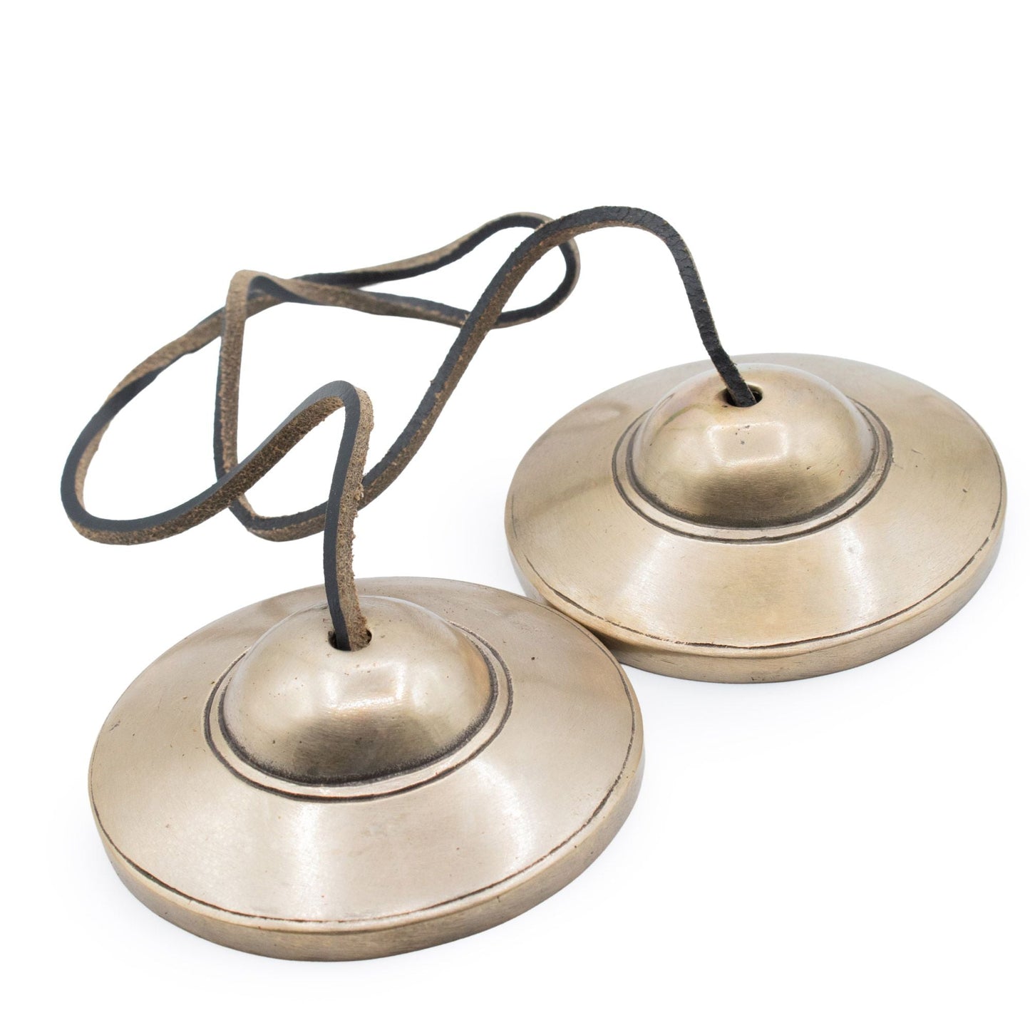 Premium Brass Tibetan Tingsha - Plain Traditional - approx 7.5cm (345gm) - Luna Panther