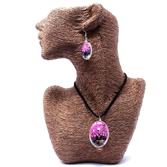 Pressed Flowers - Tree of Life set - Bright Pink - Luna Panther