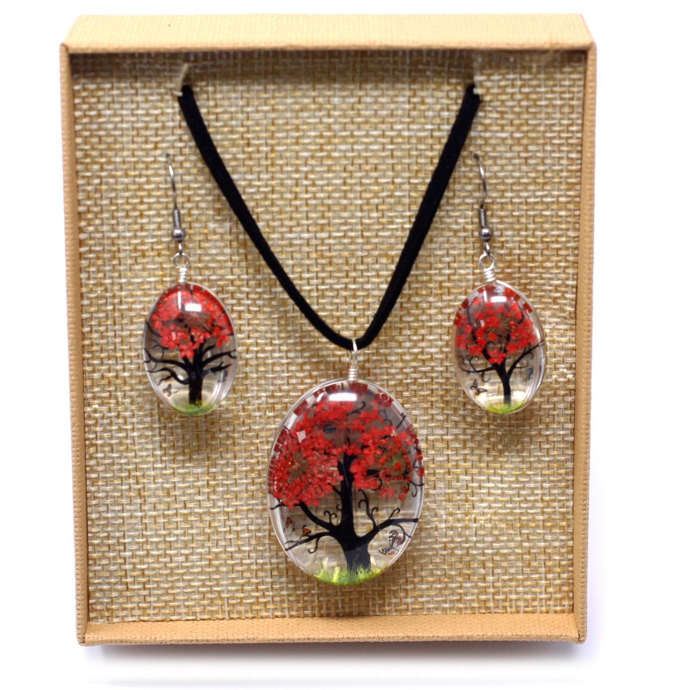 Pressed Flowers - Tree of Life set - Coral - Luna Panther