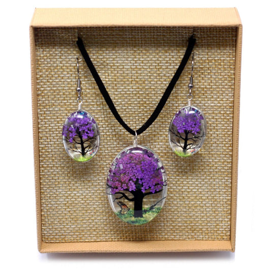 Pressed Flowers - Tree of Life set - Lavender - Luna Panther alternate view