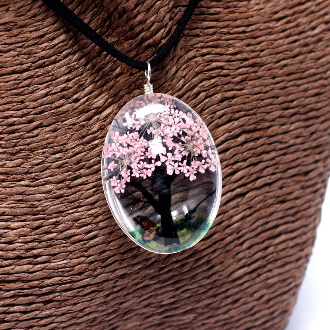 Pressed Flowers - Tree of Life set - Pink - Luna Panther