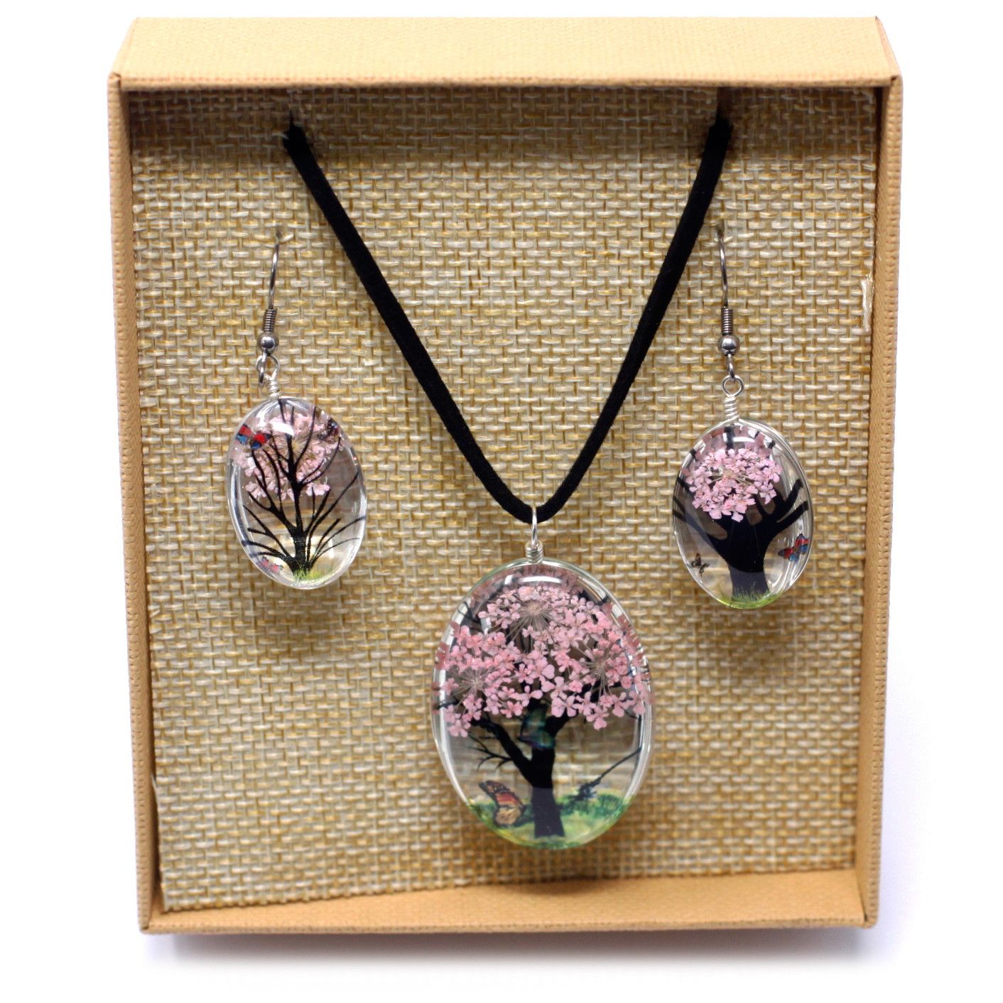 Pressed Flowers - Tree of Life set - Pink - Luna Panther
