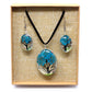 Pressed Flowers - Tree of Life set - Teal - Luna Panther