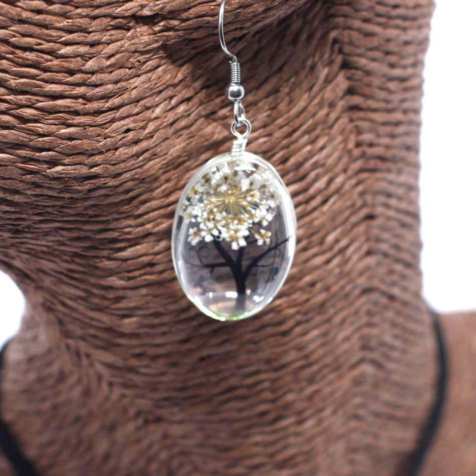 Pressed Flowers - Tree of Life set - White - Luna Panther