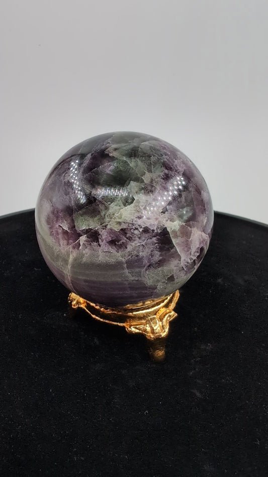 Rainbow Fluorite Sphere 234g alternate view
