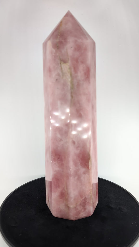 Rose Quartz Point 2123g Crystal Tower alternate view