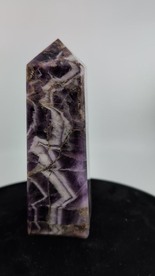 Natural Chevron Amethyst 575g Crystal Tower alternate view