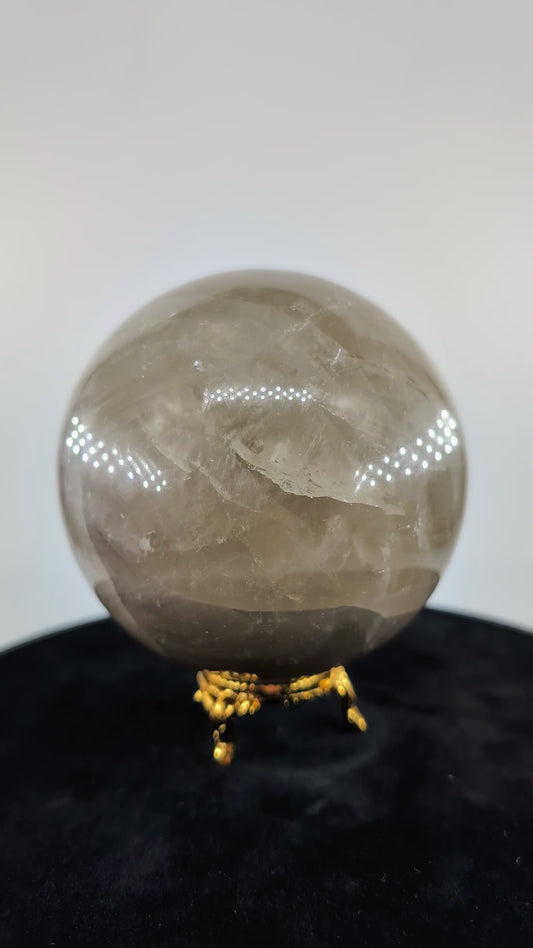 Smoky Quartz Sphere 1139g alternate view