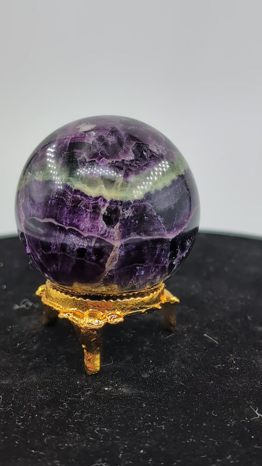 Rainbow Fluorite Sphere 177g alternate view