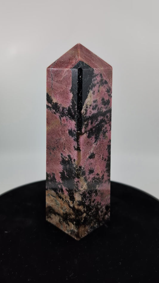 Rhodonite 922g Crystal Tower alternate view
