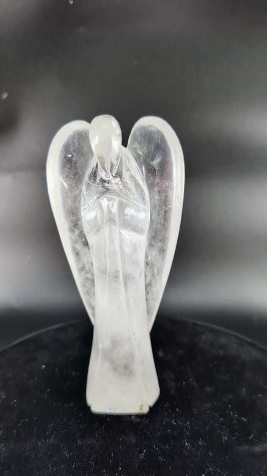 Clear Quartz Angel Carving 446g 150mm alternate view