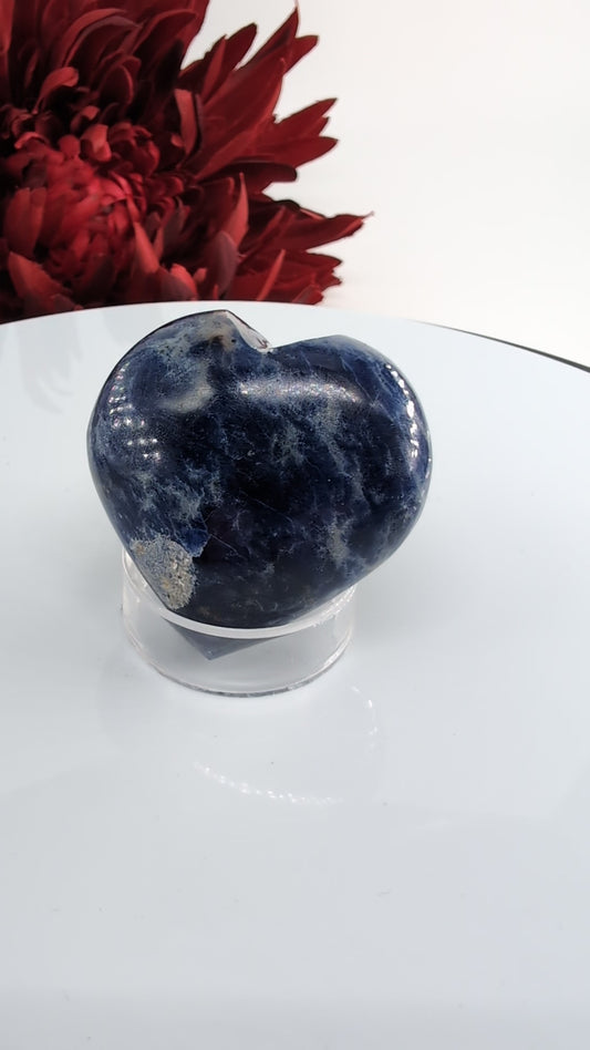 Sodalite Heart Palm Stone 50mm alternate view