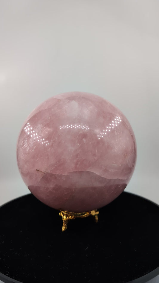 Rose Quartz Sphere 2204g alternate view