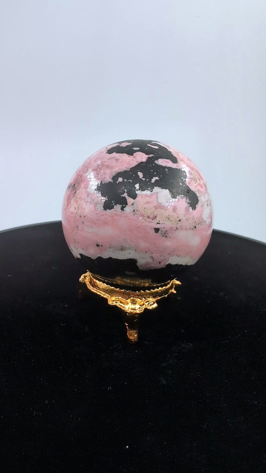 Rhodochrosite Sphere 249g alternate view