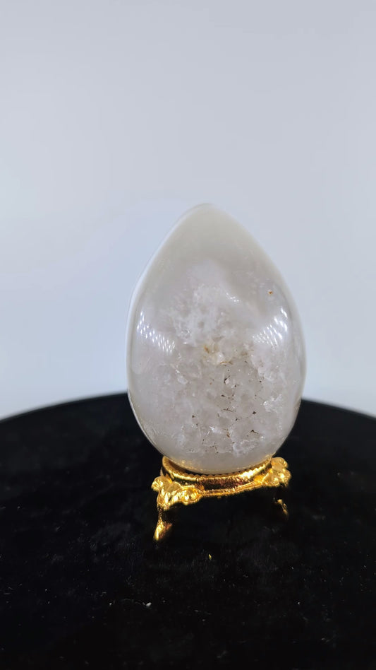 Druzy Agate rams 72mm Crystal Egg – 240g alternate view