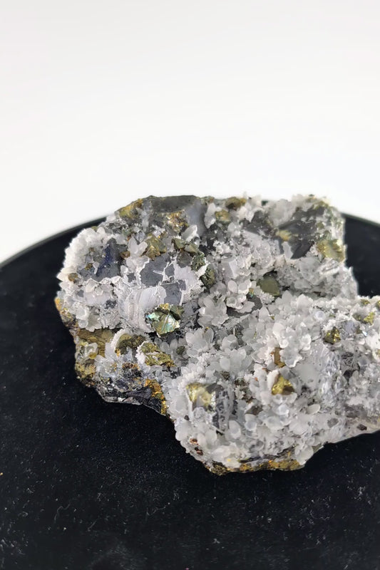 Transparent Quartz with Pyrite Specimen 530g alternate view