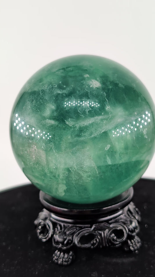 Green Fluorite Sphere 754g alternate view
