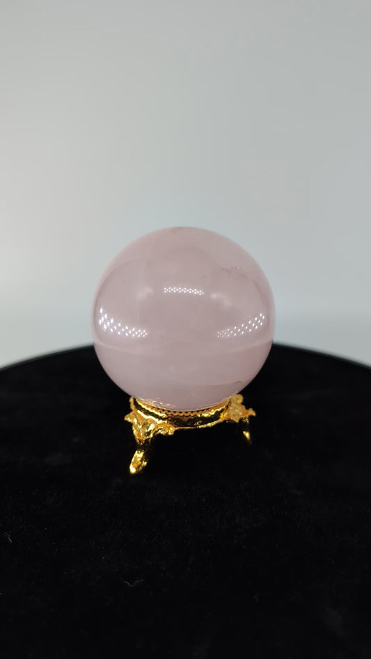Rose Quartz Sphere 232g alternate view
