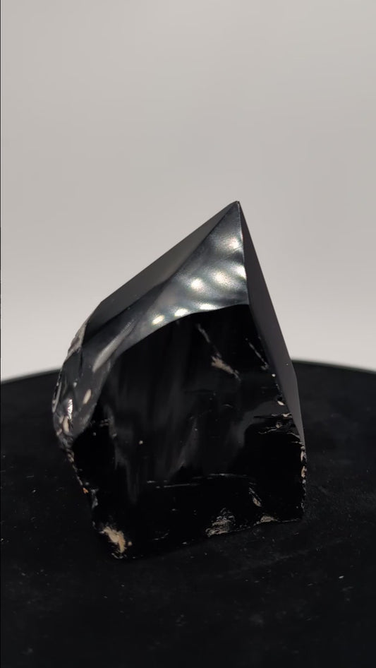 Black Obsidian Natural Point 213g alternate view