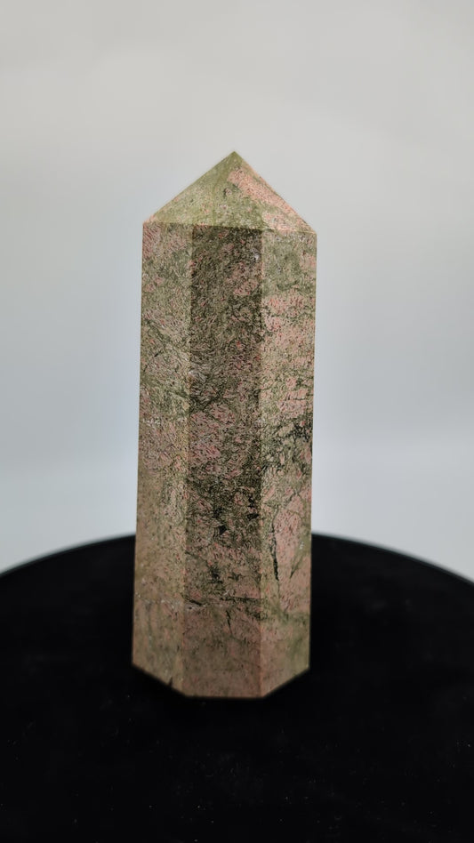 Natural Unakite 610g Crystal Tower alternate view