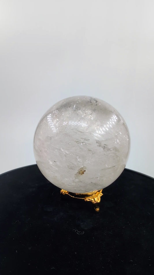Clear Quartz Sphere 616g alternate view