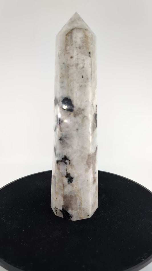 Rainbow Moonstone Point 707g Crystal Tower alternate view
